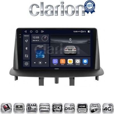 CLARION GL75145 Οθόνη OEM Multimedia Αυτοκινήτου για RENAULT MEGANE3 (CarPlay/AndroidAuto/BT/GPS/WIFI/GPRS)
