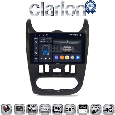 CLARION GL75432B Οθόνη OEM Multimedia Αυτοκινήτου για Dacia Duster 2006 2012 (CarPlay/AndroidAuto/BT/GPS/WIFI/GPRS)