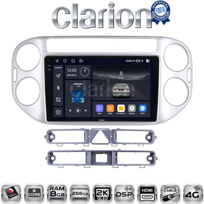CLARION GL75590 Οθόνη OEM Multimedia Αυτοκινήτου για VW TIGUAN 20072017 (CarPlay/AndroidAuto/BT/GPS/WIFI/GPRS)