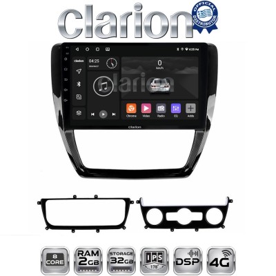CLARION GL71552 Οθόνη OEM Multimedia Αυτοκινήτου για VW Jetta 2011 2018 (CarPlay/AndroidAuto/BT/GPS/WIFI/GPRS)