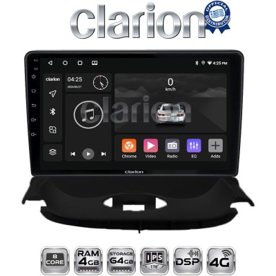 CLARION GL72206UP Οθόνη OEM Multimedia Αυτοκινήτου για Peugeot 206 2002 2006 (CarPlay/AndroidAuto/BT/GPS/WIFI/GPRS)