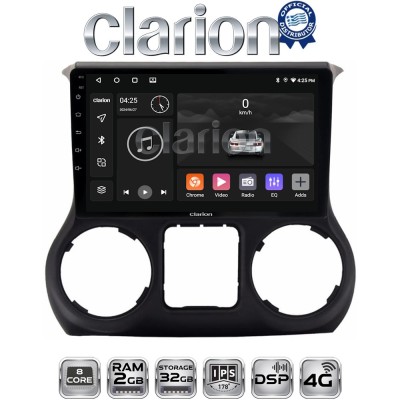 CLARION GL71745B Οθόνη OEM Multimedia Αυτοκινήτου για Jeep Wrangler 2011 2017 (CarPlay/AndroidAuto/BT/GPS/WIFI/GPRS)