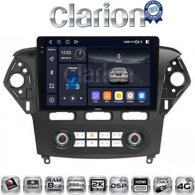CLARION GL75368C Οθόνη OEM Multimedia Αυτοκινήτου για Ford Mondeo 2010 2013 (CarPlay/AndroidAuto/BT/GPS/WIFI/GPRS)
