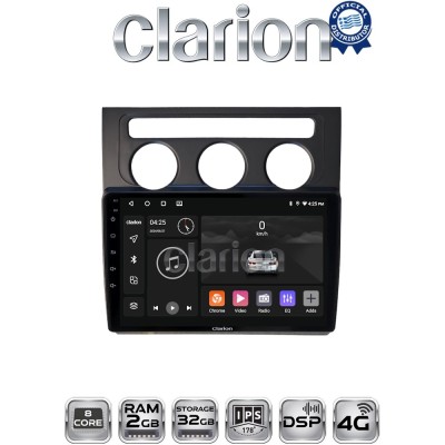 CLARION GL71511B Οθόνη OEM Multimedia Αυτοκινήτου για VW Touran 2003 2010 (CarPlay/AndroidAuto/BT/GPS/WIFI/GPRS)