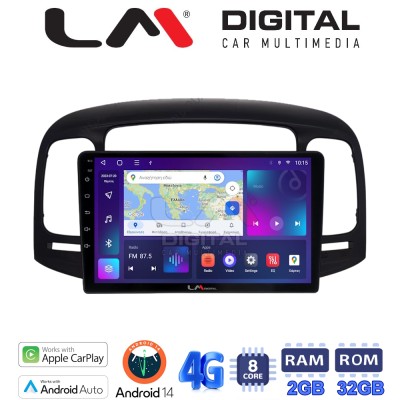 LM Digital - LM ZR8269 GPS Οθόνη OEM Multimedia Αυτοκινήτου για Hyundai Accent 2006 2012 (CarPlay/AndroidAuto/BT/GPS/WIFI/GPRS)