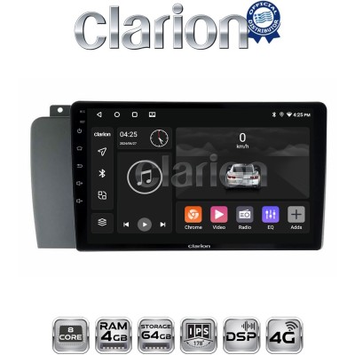 CLARION GL72957 Οθόνη OEM Multimedia Αυτοκινήτου για VOLVO V70-S60- XC70 2004 2007 (CarPlay/AndroidAuto/BT/GPS/WIFI/GPRS)