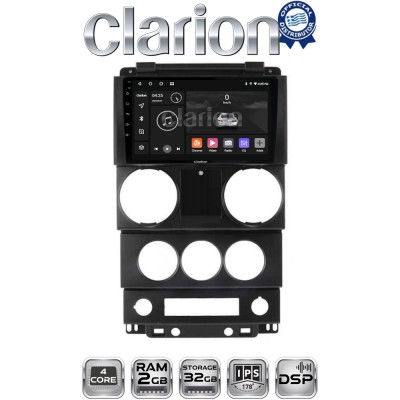 CLARION GL31748C Οθόνη OEM Multimedia Αυτοκινήτου για Jeep Wrangler 2007 2011 (CarPlay/AndroidAuto/BT/GPS/WIFI/GPRS)