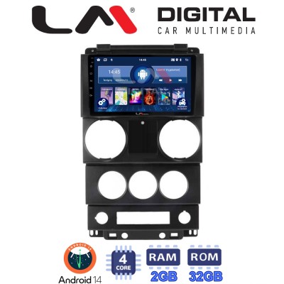 LM Digital - LM ZL4748C GPS Οθόνη OEM Multimedia Αυτοκινήτου για Jeep Wrangler 2007 2011 (BT/GPS/WIFI/GPRS)