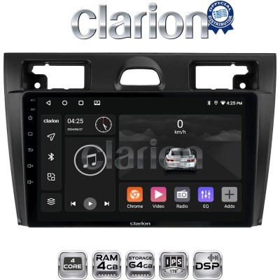 CLARION GL32140B Οθόνη OEM Multimedia Αυτοκινήτου για Ford Fiesta 2006 - 2008 (CarPlay/AndroidAuto/BT/GPS/WIFI/GPRS)