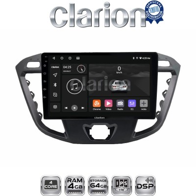 CLARION GL32366 Οθόνη OEM Multimedia Αυτοκινήτου για TRANSIT CUSTOM - TOURNEO CUSTOM 2013 (CarPlay/AndroidAuto/BT/GPS/WIFI/GPRS)