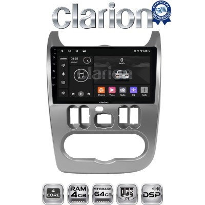 CLARION GL32432 Οθόνη OEM Multimedia Αυτοκινήτου για DACIA DUSTER 20062012 (CarPlay/AndroidAuto/BT/GPS/WIFI/GPRS)