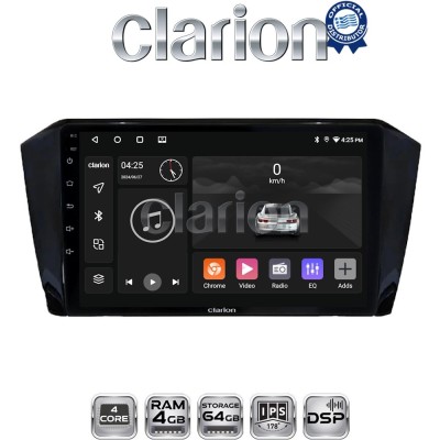 CLARION GL32519 Οθόνη OEM Multimedia Αυτοκινήτου για VW PASSAT 2015 (CarPlay/AndroidAuto/BT/GPS/WIFI/GPRS)