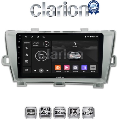 CLARION GL32561 Οθόνη OEM Multimedia Αυτοκινήτου για TOYOTA PRIUS 20092016 (CarPlay/AndroidAuto/BT/GPS/WIFI/GPRS)
