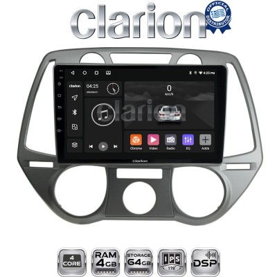 CLARION GL32838 Οθόνη OEM Multimedia Αυτοκινήτου για Hyundai i20 2008 2014 (CarPlay/AndroidAuto/BT/GPS/WIFI/GPRS)
