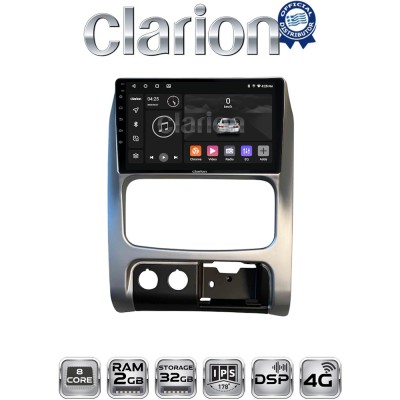 CLARION GL71736 Οθόνη OEM Multimedia Αυτοκινήτου για JEEP CHEROKEE & LIBERTY 2002-2007 (CarPlay/AndroidAuto/BT/GPS/WIFI/GPRS)