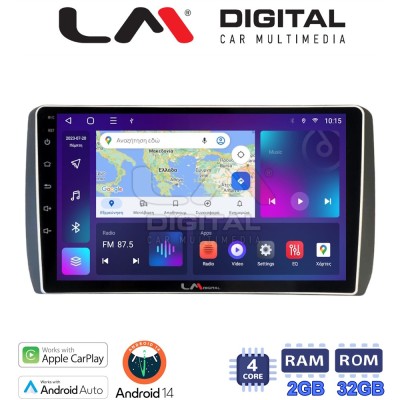 LM Digital - LM ZN4885 GPS Οθόνη OEM Multimedia Αυτοκινήτου για Toyota Urban - IST 2007 2016 (CarPlay/AndroidAuto/BT/GPS/WIFI/G