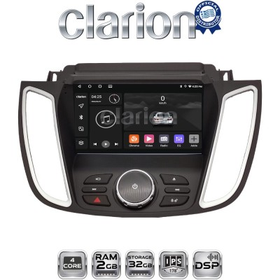 CLARION GL31362D Οθόνη OEM Multimedia Αυτοκινήτου για FORD KUGA 2013 2019C-MAX 2011 2019 με NAVI (CarPlay/AndroidAuto/BT/GPS/W