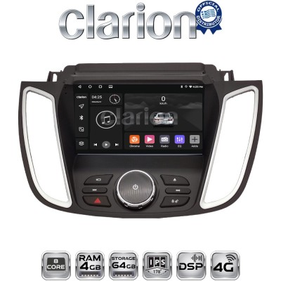 CLARION GL72362D Οθόνη OEM Multimedia Αυτοκινήτου για FORD KUGA 2013 2019C-MAX 2011 2019 με NAVI (CarPlay/AndroidAuto/BT/GPS/W