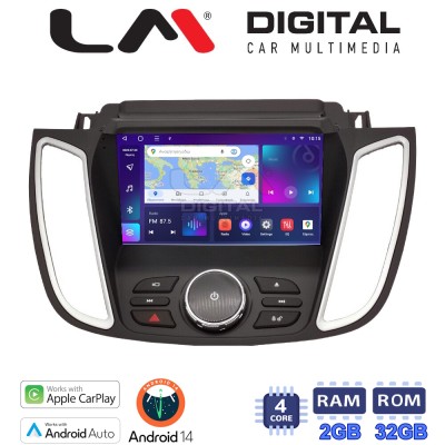 LM Digital - LM ZN4362D GPS Οθόνη OEM Multimedia Αυτοκινήτου για FORD KUGA 2013 2019C-MAX 2011 2019 με NAVI (CarPlay/AndroidAu
