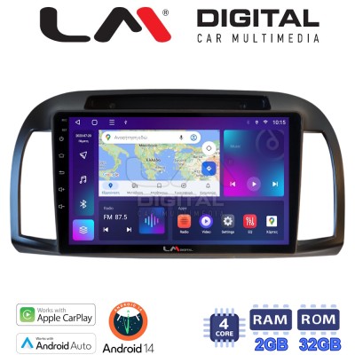LM Digital - LM ZN4300B GPS Οθόνη OEM Multimedia Αυτοκινήτου για Nissan Micra 2002 2007 (CarPlay/AndroidAuto/BT/GPS/WIFI/GPRS)