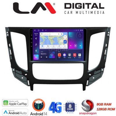 LM Digital - LM ZT8230 GPS Οθόνη OEM Multimedia Αυτοκινήτου για Mitsubishi L200 2014 Μόνο για αυτοκίνητα με Κλιματισμό (CarPlay/
