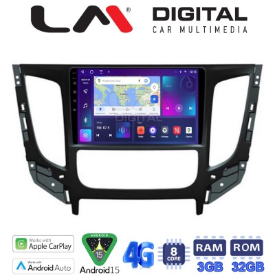 LM Digital - LM ZE8230 GPS Οθόνη OEM Multimedia Αυτοκινήτου για Mitsubishi L200 2014 Μόνο για αυτοκίνητα με Κλιματισμό (CarPlay/