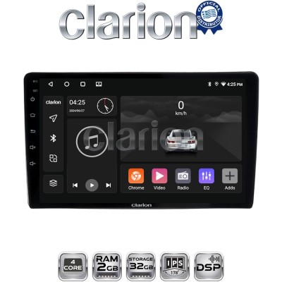 CLARION GL31402UP Οθόνη OEM Multimedia Αυτοκινήτου για Toyota Yaris 1999 2005 (CarPlay/AndroidAuto/BT/GPS/WIFI/GPRS)