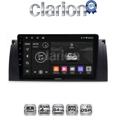 CLARION GL32395 Οθόνη OEM Multimedia Αυτοκινήτου για BMW S5-S7-X5 (E38-E39-E59) 1998 2003 (CarPlay/AndroidAuto/BT/GPS/WIFI/GPRS)