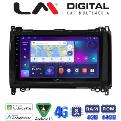 LM Digital - LM ZC8668 GPS Οθόνη OEM Multimedia Αυτοκινήτου για MERCEDES A(W169),B(W245) - SPRINTER - VITO (CarPlay/AndroidAuto/