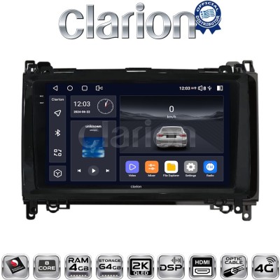 CLARION GL74668 Οθόνη OEM Multimedia Αυτοκινήτου για MERCEDES A(W169),B(W245) - SPRINTER - VITO (CarPlay/AndroidAuto/BT/GPS/WIFI