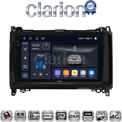 CLARION GL75668 Οθόνη OEM Multimedia Αυτοκινήτου για MERCEDES A(W169),B(W245) - SPRINTER - VITO (CarPlay/AndroidAuto/BT/GPS/WIFI