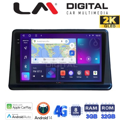 LM Digital - LM ZD8998 GPS Οθόνη OEM Multimedia Αυτοκινήτου για Mitsubishi Pajero 1996 2003 (CarPlay/AndroidAuto/BT/GPS/WIFI/GP