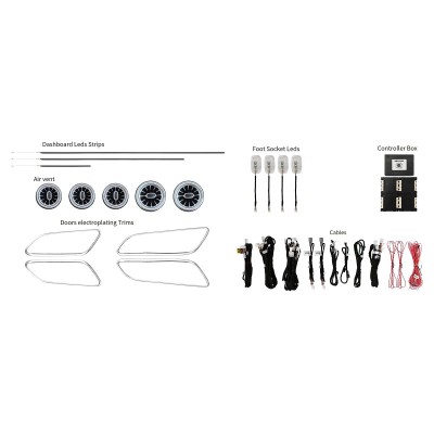 Ατμοσφαιρικός Φωτισμός Mercedes A (W176) | B (W246) | CLA (W117) | GLA (W156) Class OEM Ambient Light Full Kit 1:1