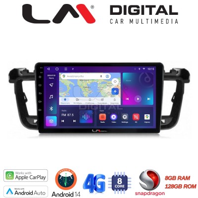 LM Digital - LM ZT8509 GPS Οθόνη OEM Multimedia Αυτοκινήτου για PEUGEOT 508 20102017 (CarPlay/AndroidAuto/BT/GPS/WIFI/GPRS)