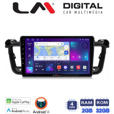 LM Digital - LM ZN4509 GPS Οθόνη OEM Multimedia Αυτοκινήτου για PEUGEOT 508 20102017 (CarPlay/AndroidAuto/BT/GPS/WIFI/GPRS)