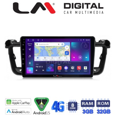 LM Digital - LM ZE8509 GPS Οθόνη OEM Multimedia Αυτοκινήτου για PEUGEOT 508 20102017 (CarPlay/AndroidAuto/BT/GPS/WIFI/GPRS)