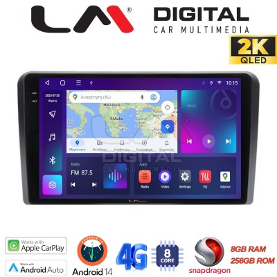 LM Digital - LM ZQ8190 GPS Οθόνη OEM Multimedia Αυτοκινήτου για PEUGEOT 308 2013 (CarPlay/AndroidAuto/BT/GPS/WIFI/GPRS)