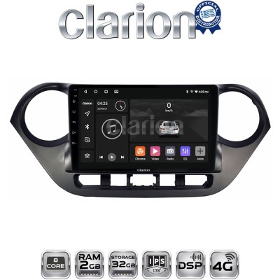 CLARION GL71406 Οθόνη OEM Multimedia Αυτοκινήτου για Hyundai i10 2014 (CarPlay/AndroidAuto/BT/GPS/WIFI/GPRS)