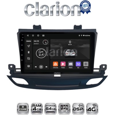 CLARION GL72339 Οθόνη OEM Multimedia Αυτοκινήτου για Opel Insignia 2018 (CarPlay/AndroidAuto/BT/GPS/WIFI/GPRS)
