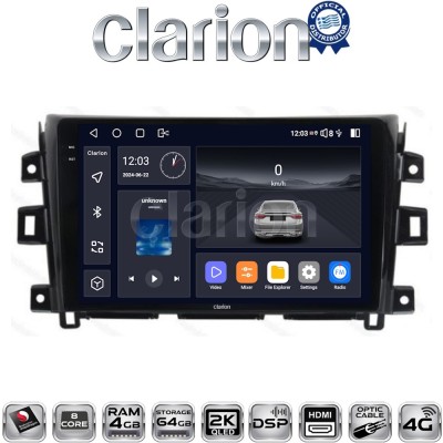 CLARION GL74716 Οθόνη OEM Multimedia Αυτοκινήτου για Nissan Navara D23 2016 (CarPlay/AndroidAuto/BT/GPS/WIFI/GPRS)