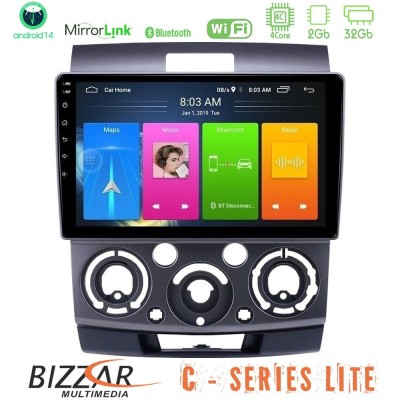 Bizzar C Series Lite 4Core Android14 2+32GB Ford Ranger/Mazda BT50 Navigation Multimedia Tablet 9"