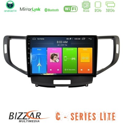 Bizzar C Series Lite 4Core Android14 2+32GB Honda Accord 2008-2015 Navigation Multimedia Tablet 9"