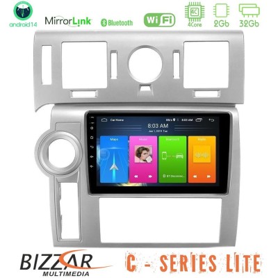 Bizzar C Series Lite 4Core Android14 2+32GB Hummer H2 2008-2009 Navigation Multimedia Tablet 9"