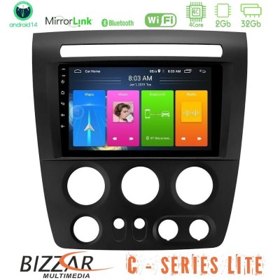 Bizzar C Series Lite 4Core Android14 2+32GB Hummer H3 2005-2009 Navigation Multimedia Tablet 9"