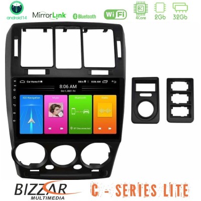 Bizzar C Series Lite 4Core Android14 2+32GB Hyundai Getz 2002-2009 Navigation Multimedia Tablet 9"