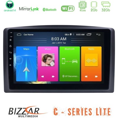 Bizzar C Series Lite 4Core Android14 2+32GB Mercedes Vito 2015-2021 Navigation Multimedia Tablet 10"