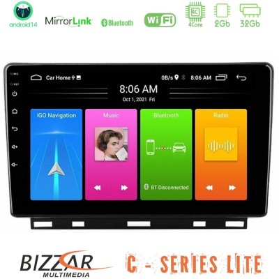 Bizzar C Series Lite 4Core Android14 2+32GB Renault Clio 5 2020-2025 Navigation Multimedia Tablet 9"