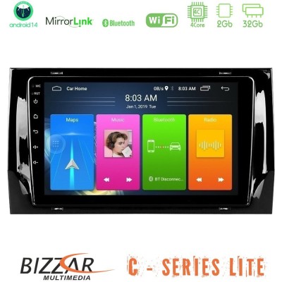 Bizzar C Series Lite 4Core Android14 2+32GB Skoda Kodiaq 2017- Navigation Multimedia Tablet 10"