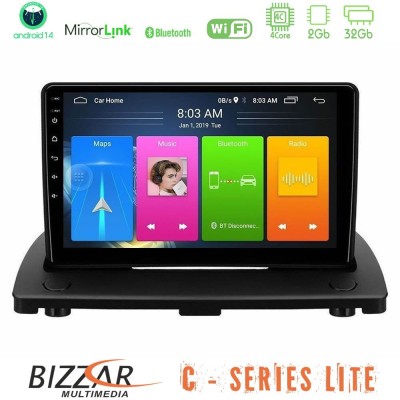 Bizzar C Series Lite 4Core Android14 2+32GB Volvo XC90 2006-2014 Navigation Multimedia Tablet 9"
