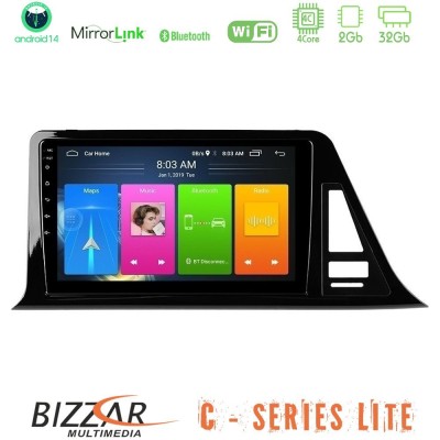 Bizzar C Series Lite 4Core Android14 2+32GB Toyota CH-R (Χωρίς Εργ.Οθόνη) Navigation Multimedia Tablet 9"